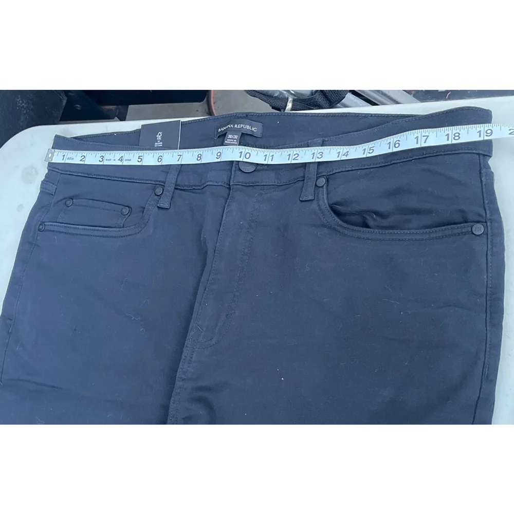 Men's Banana Republic Black 5 Pocket Pants Waist 38x30. NWT